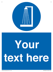 Custom mandatory shower before entering